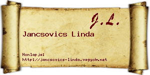 Jancsovics Linda névjegykártya